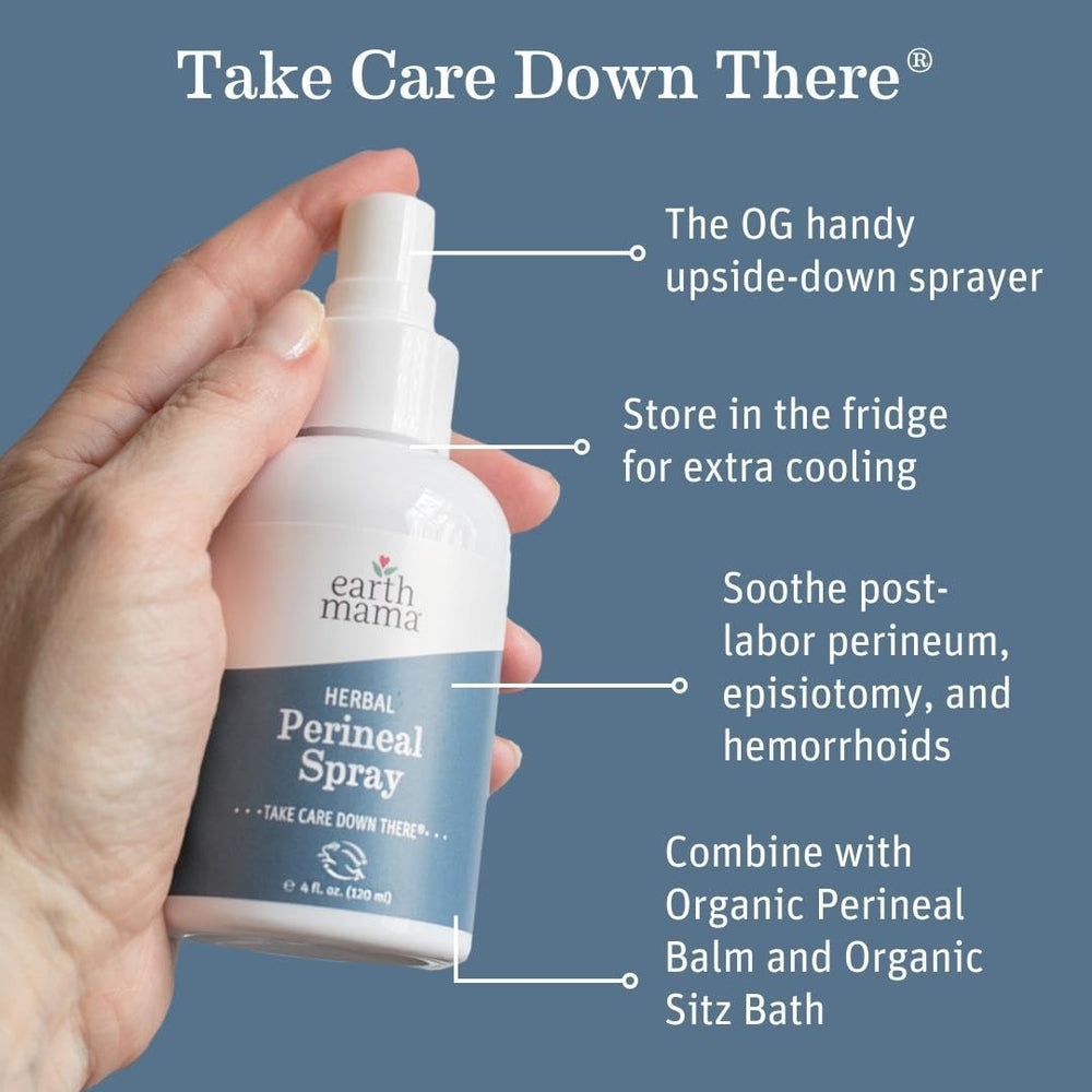 Bain de siège bio Earth Mama, rituel réconfortant post-partum.