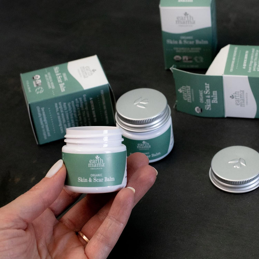 Emballage Earth Mama certifié biologique et sans parfum.