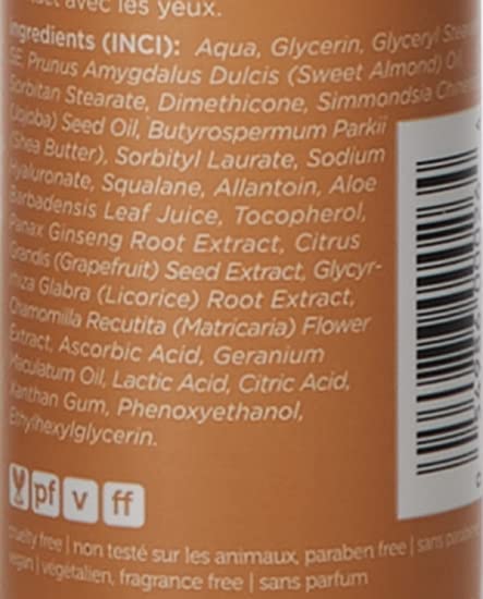 Earth Science Crème hydratante légère avec aloé pour réconfort après douche.