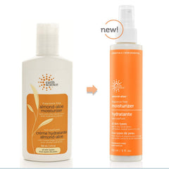 Texure de la crème Earth Science amande aloe sans parfum, adaptée à tous les types de peau.