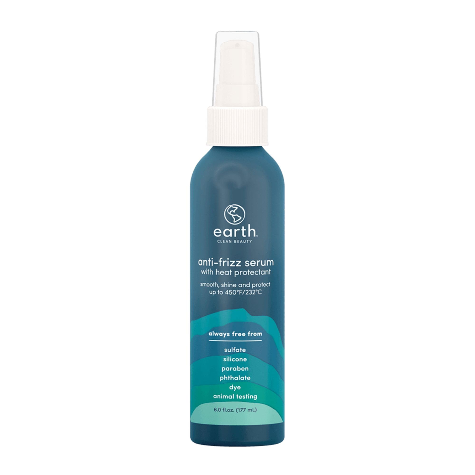 earth Sérum anti-frizz - bouteille légère pour cheveux lisses et protégés