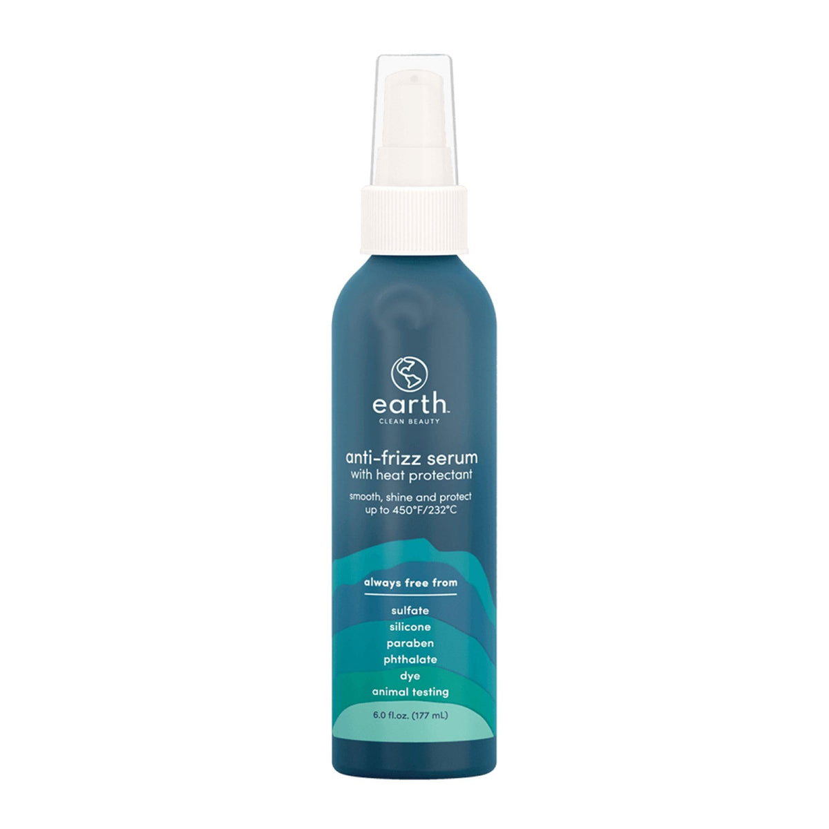 earth Sérum anti-frizz - bouteille légère pour cheveux lisses et protégés