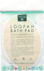 Earth Therapeutics Loofah Bath Pad – gant ovale pour nettoyer en douceur.