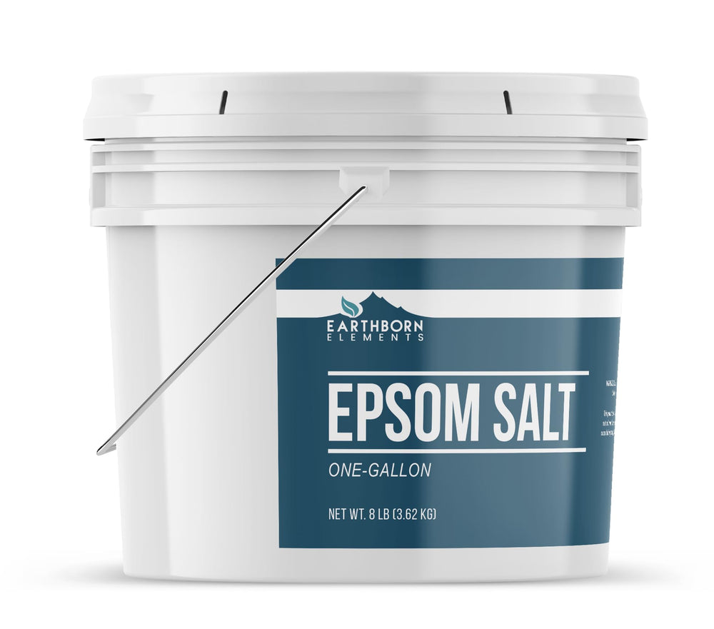 Earthborn Elements Epsom Salt, cristaux qui se dissolvent rapidement dans l’eau chaude.