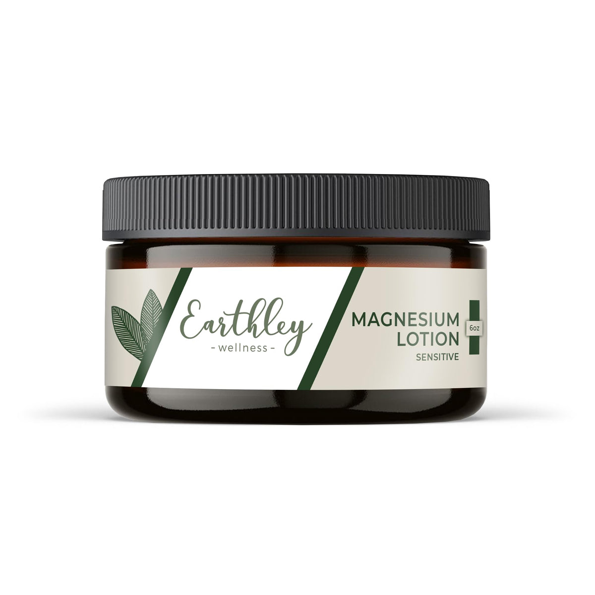 Earthley Wellness Magnesium Lotion : bouteille prête pour le rituel nocturne.