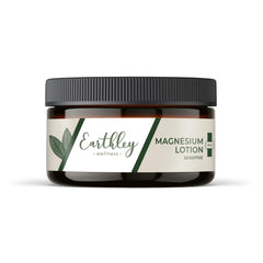 Earthley Wellness Magnesium Lotion : bouteille prête pour le rituel nocturne.