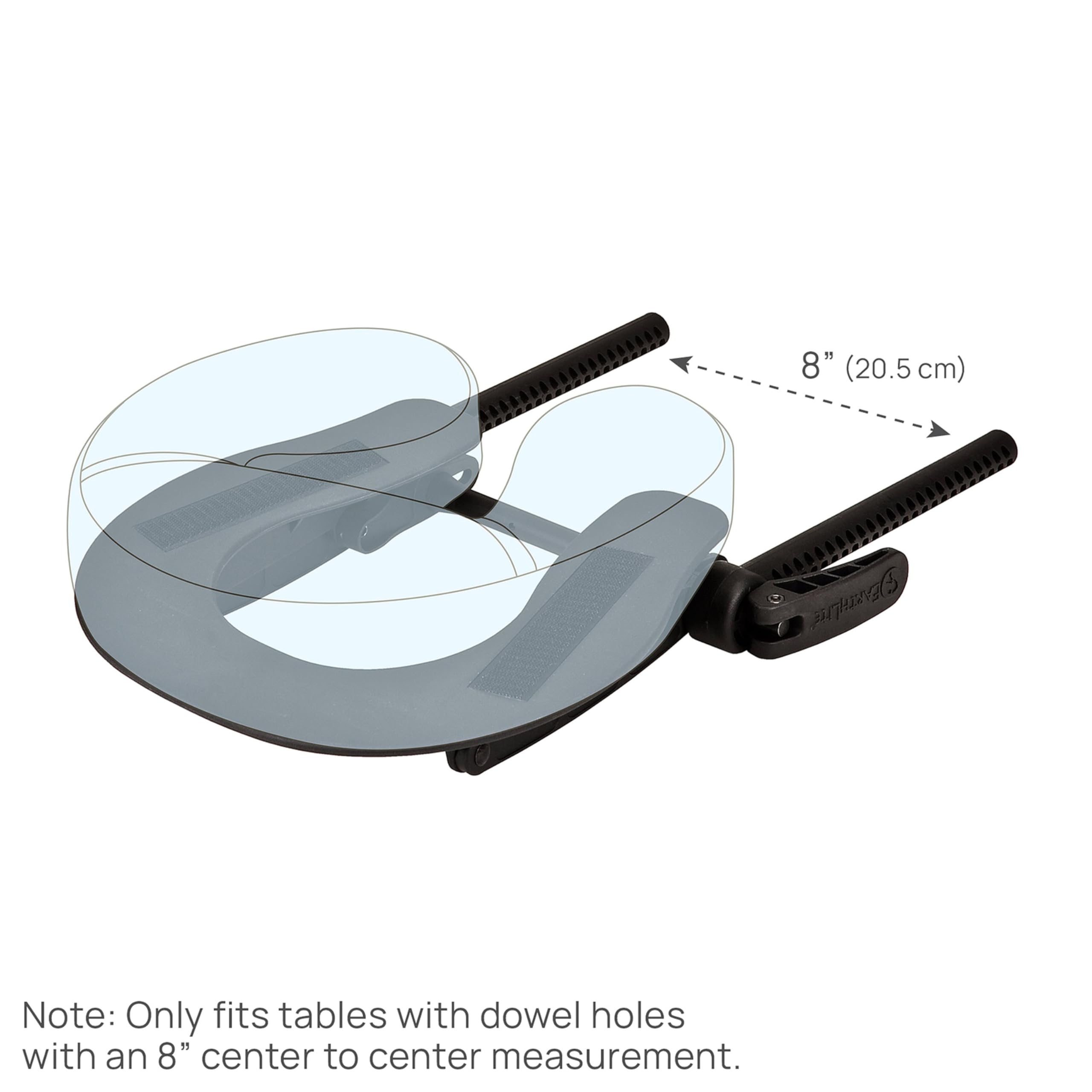 EarthLite face cradle 8 pouces pour tables standard installation facile