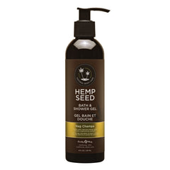 Earthly Body Gel Bain-Douche Graines de Chanvre Nag Champa – bouteille 8oz hydratation douce