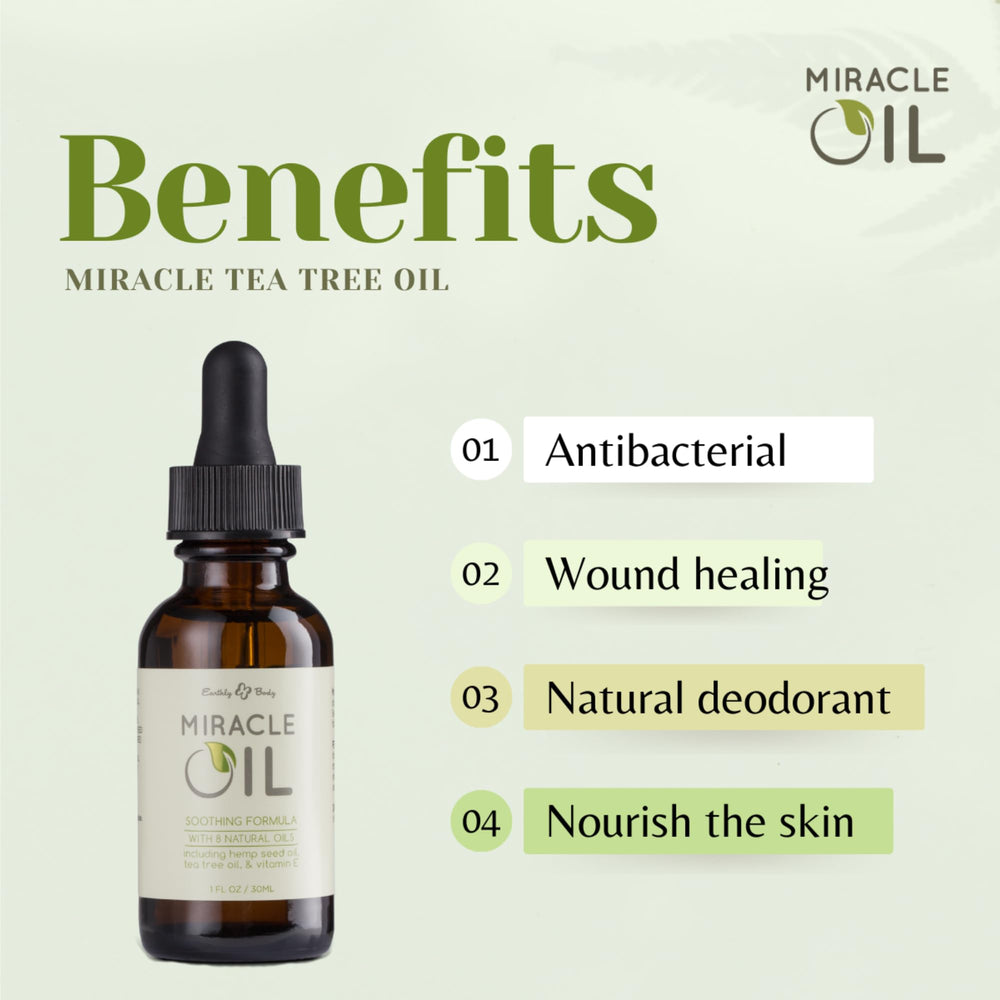 Earthly Body Miracle Oil – Composition à base d’huile de chanvre nourrissante.