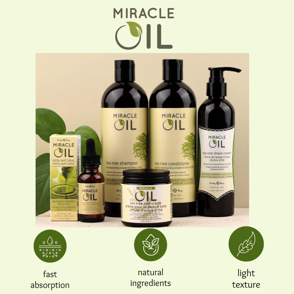 Earthly Body Miracle Oil – Paquet de deux bouteilles pratique pour la routine beauté.