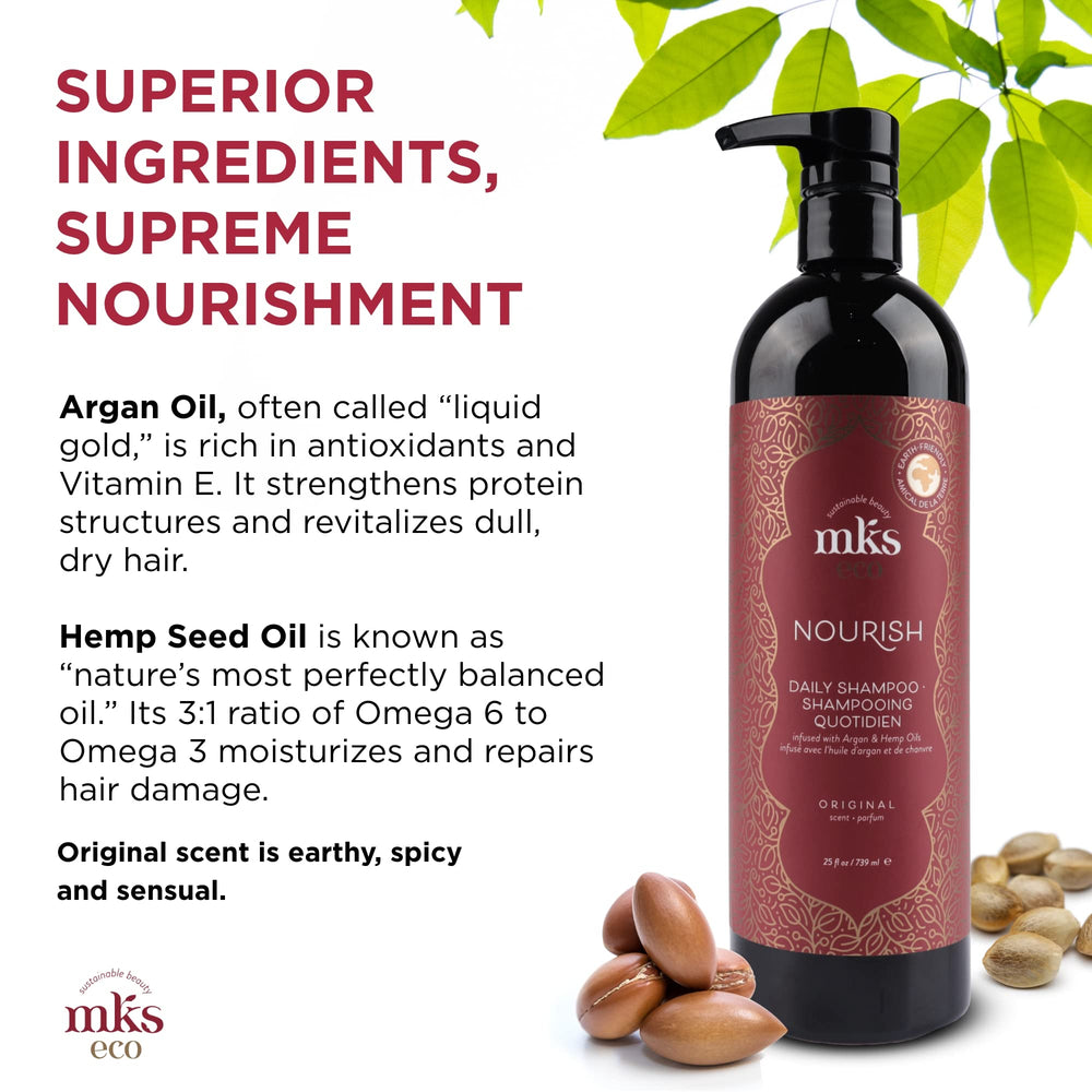 Earthly Body MKS Eco Nourish Shampoo-cheveux-fins-nettoyage-doux: nettoie sans alourdir