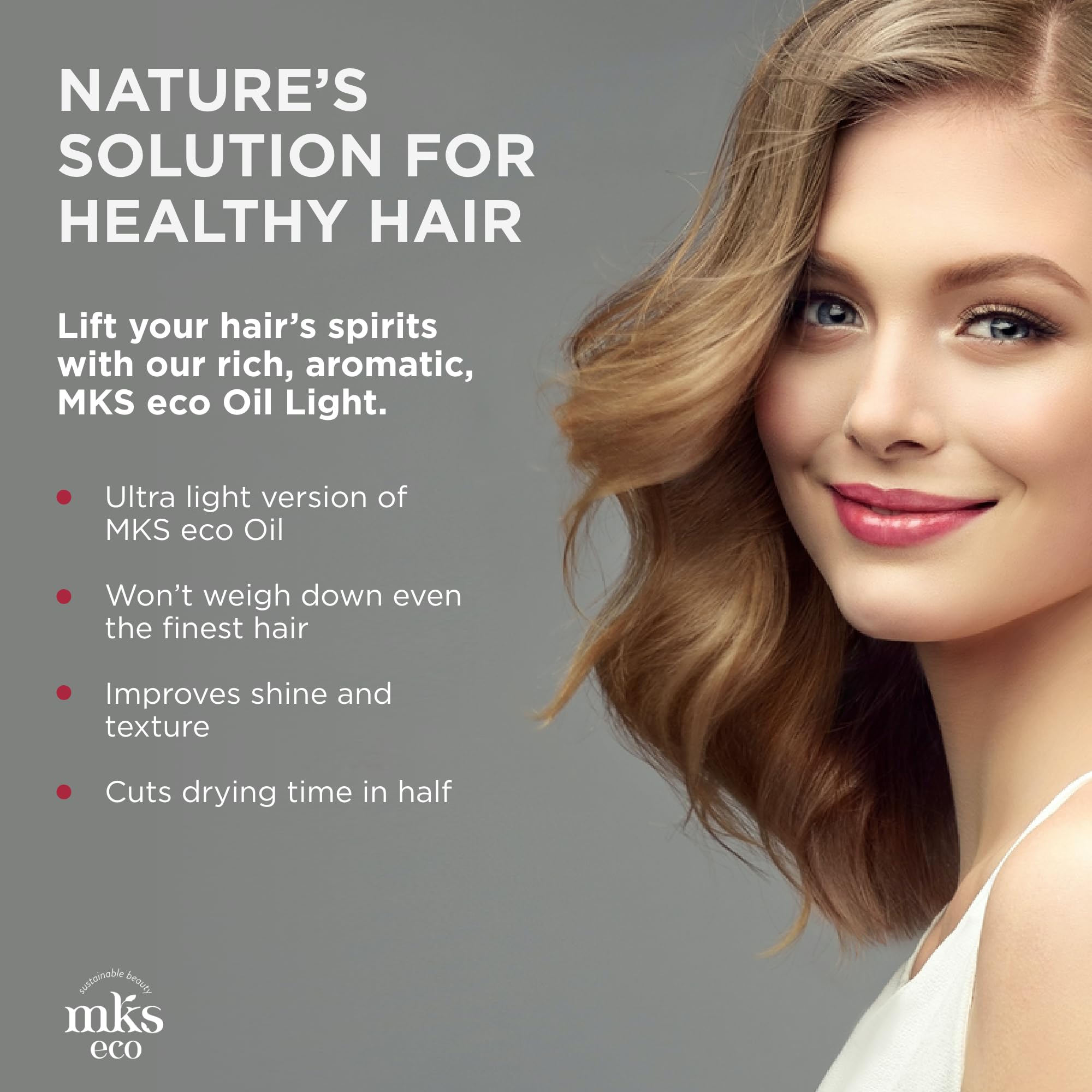 Earthly Body MKS Eco Hair Elixir – huile de chanvre sur image, aide à dompter les frisottis.
