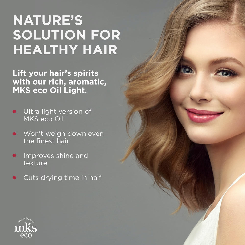 Earthly Body MKS Eco Hair Elixir – huile de chanvre sur image, aide à dompter les frisottis.