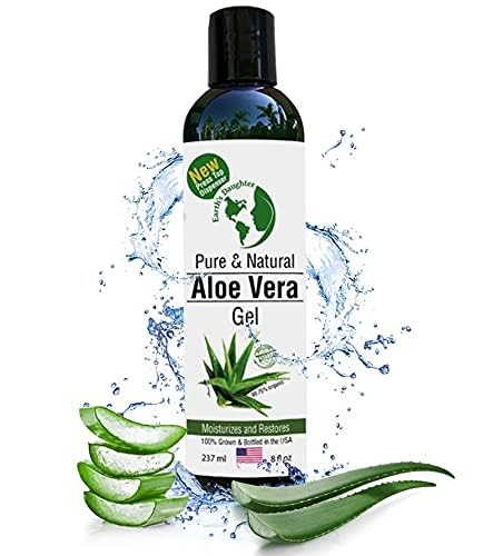 Earth's Daughter gel aloe vera pur, application rapide visage apaisant la peau