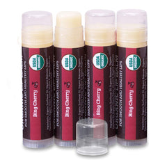 Earth's Daughter Cherry Lip Balm emballage recyclable et soin hydratant pour lèvres