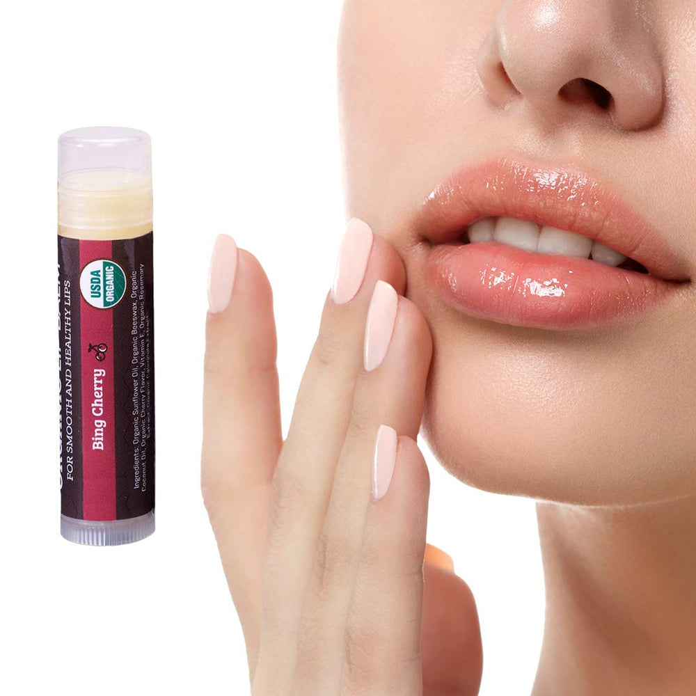 Earth's Daughter Cherry Lip Balm application douce et réconfortante