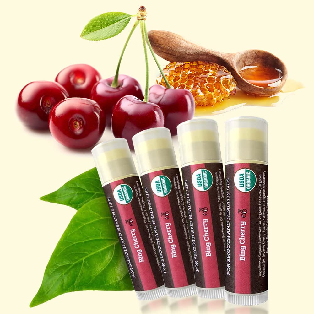 Earth's Daughter Cherry Lip Balm texture crèmeuse sur les lèvres