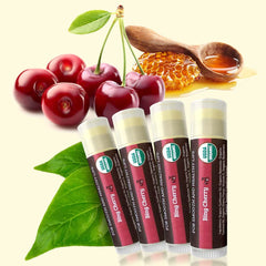 Earth's Daughter Cherry Lip Balm texture crèmeuse sur les lèvres