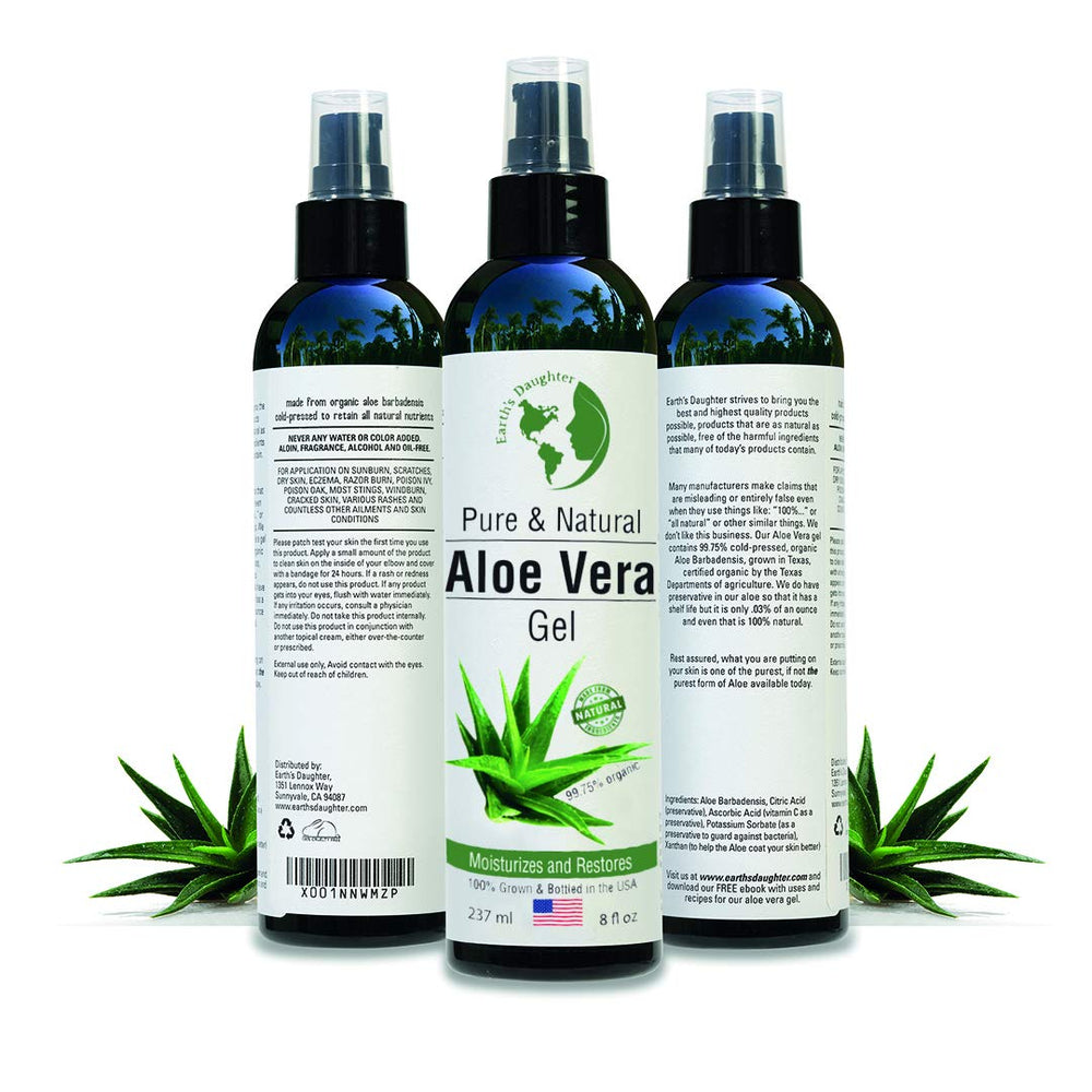 Earth’s Daughter gel d’aloe naturel sans parfum.