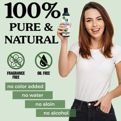 Earth's Daughter gel aloe vera pur, soin capillaire naturel hydratant sans résidu
