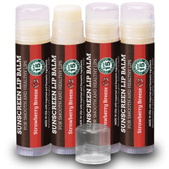Earth's Daughter Baume Lèvres SPF Fraise – emballage recyclable du pack 4