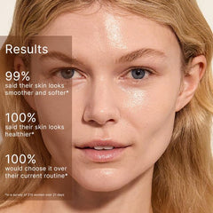 EarthsCure nano-polypeptides: peau lumineuse et texture améliorée.