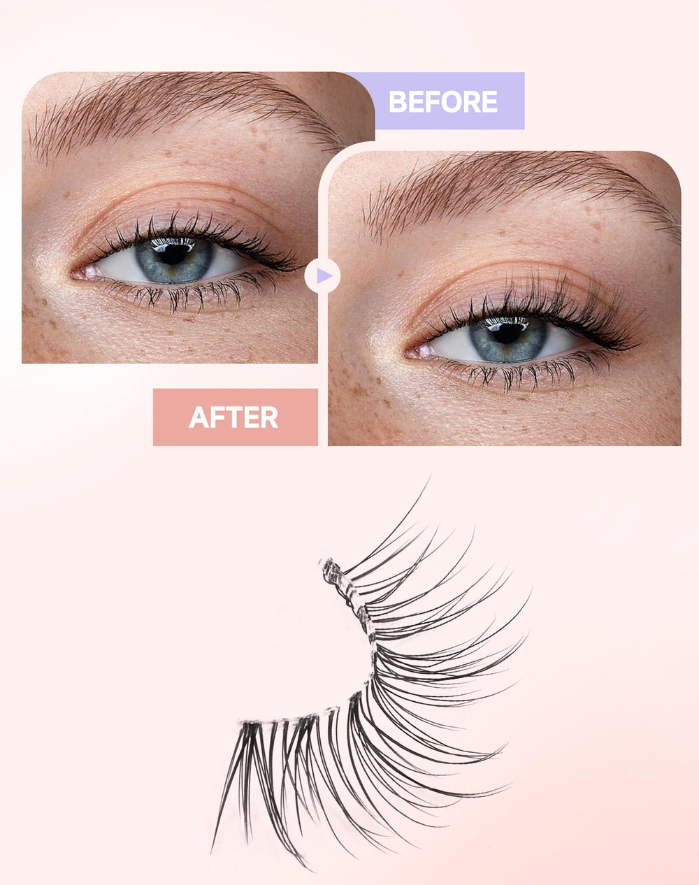 Easeful cils multiples styles yeux — convient à toutes les formes.