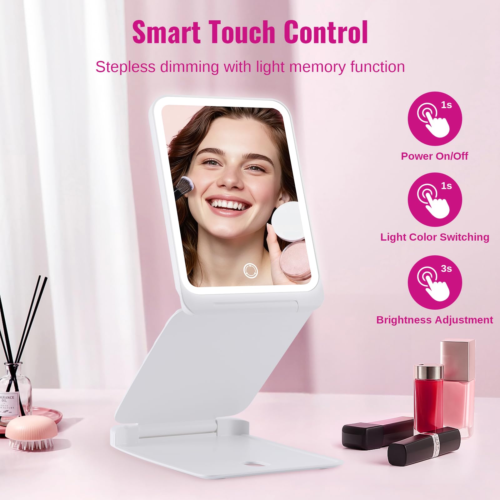 EASEHOLD contrôle tactile lumineux et brillance réglable pour tous les looks