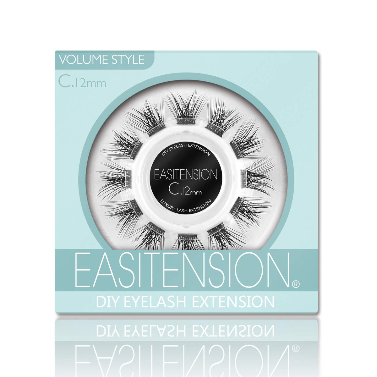 EASITENSION extension cils volume 12mm en ensemble pour un regard naturel.