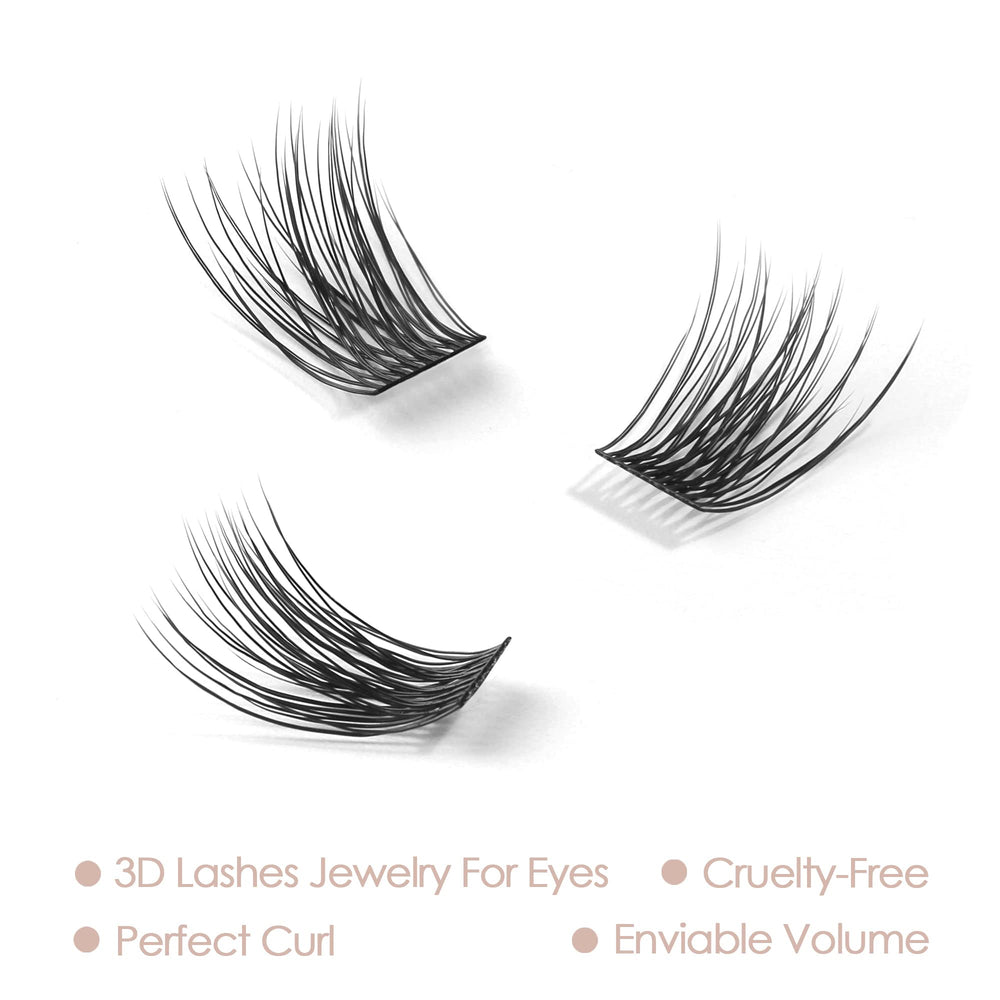 EASITENSION Cils 3D: effet glamour à domicile, pratique et sûr.