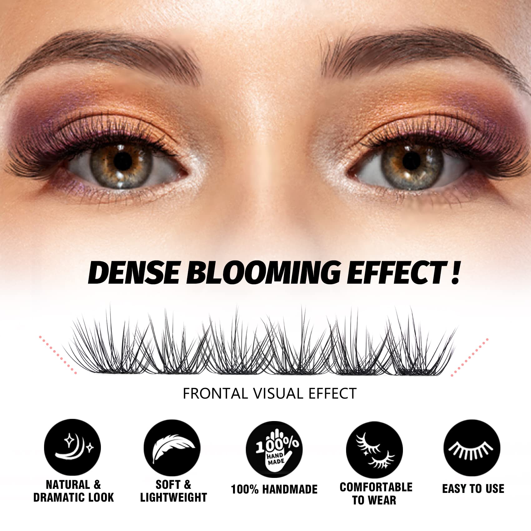 EASITENSION styles variés de groupes cils pour votre look.