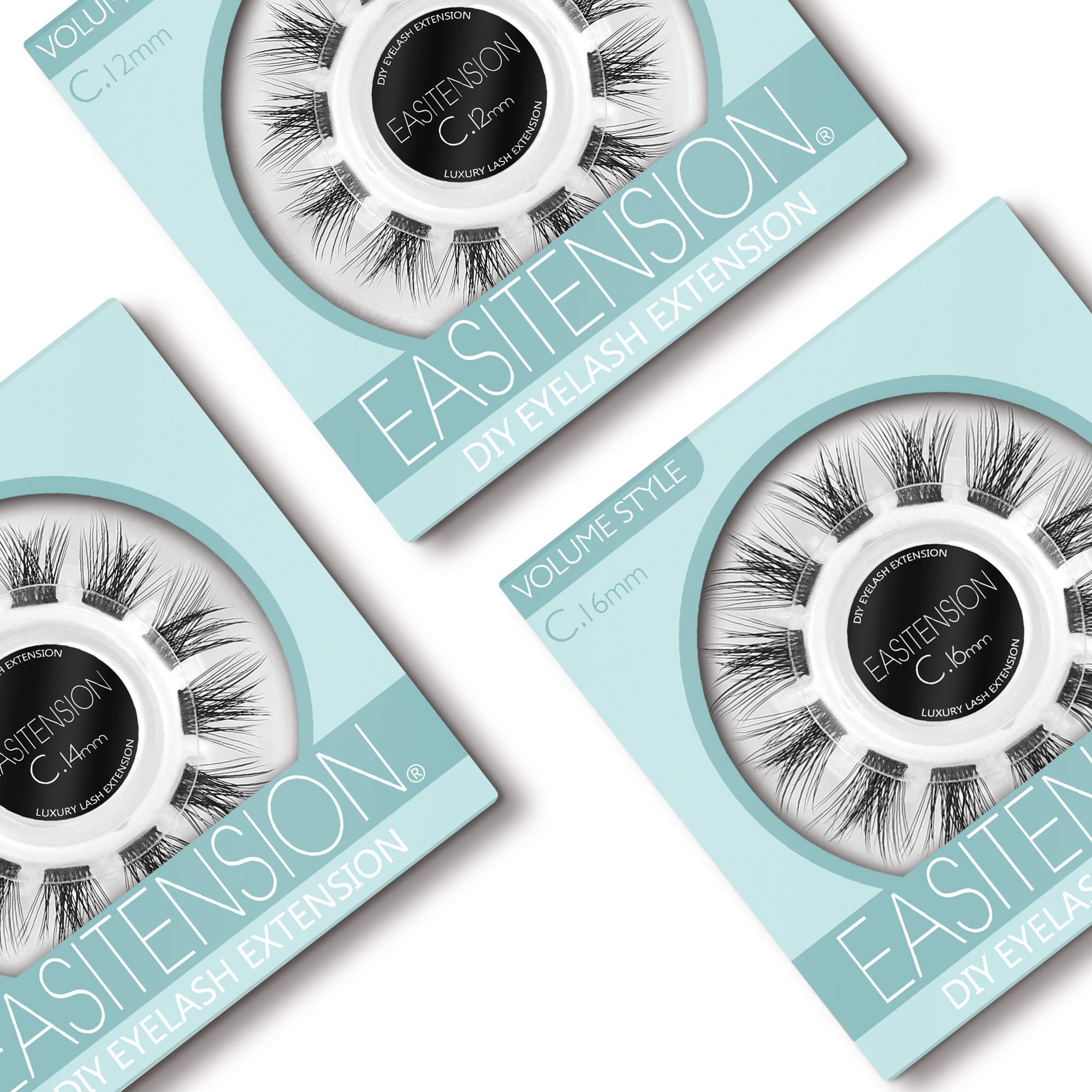 EASITENSION utilisation domicile cils 12mm 3D pour un look rapide.