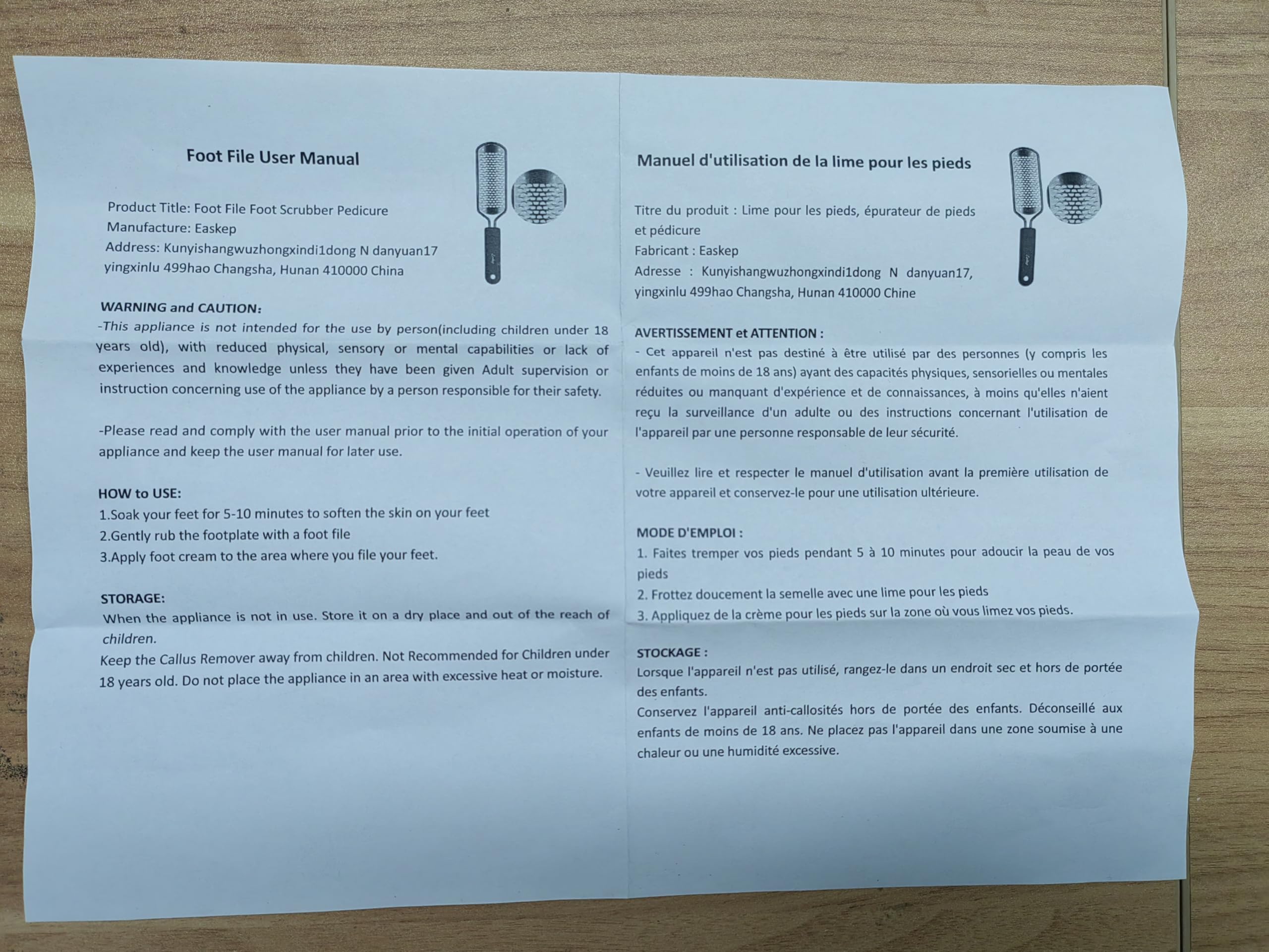 Easkep usage-bain-pieds-relaxant prépare les pieds avant l'été.