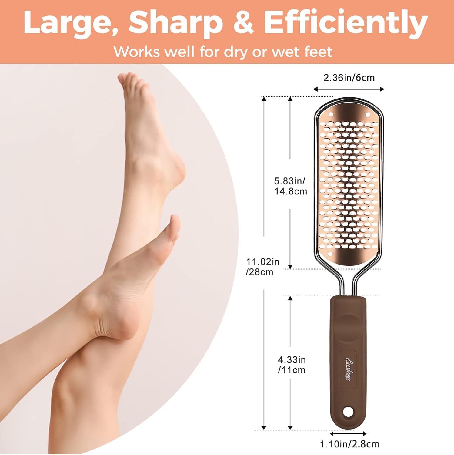 Easkep utilisation pieds humides idéale après bain pour retirer callosités.