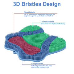 Easkite brosse-dos-douche-fixation-murale facilite le nettoyage du dos sans effort