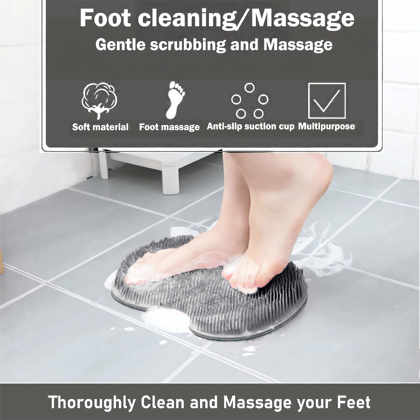 Easkite brosse-dos-douche-massage-silicone pour atteindre le dos.