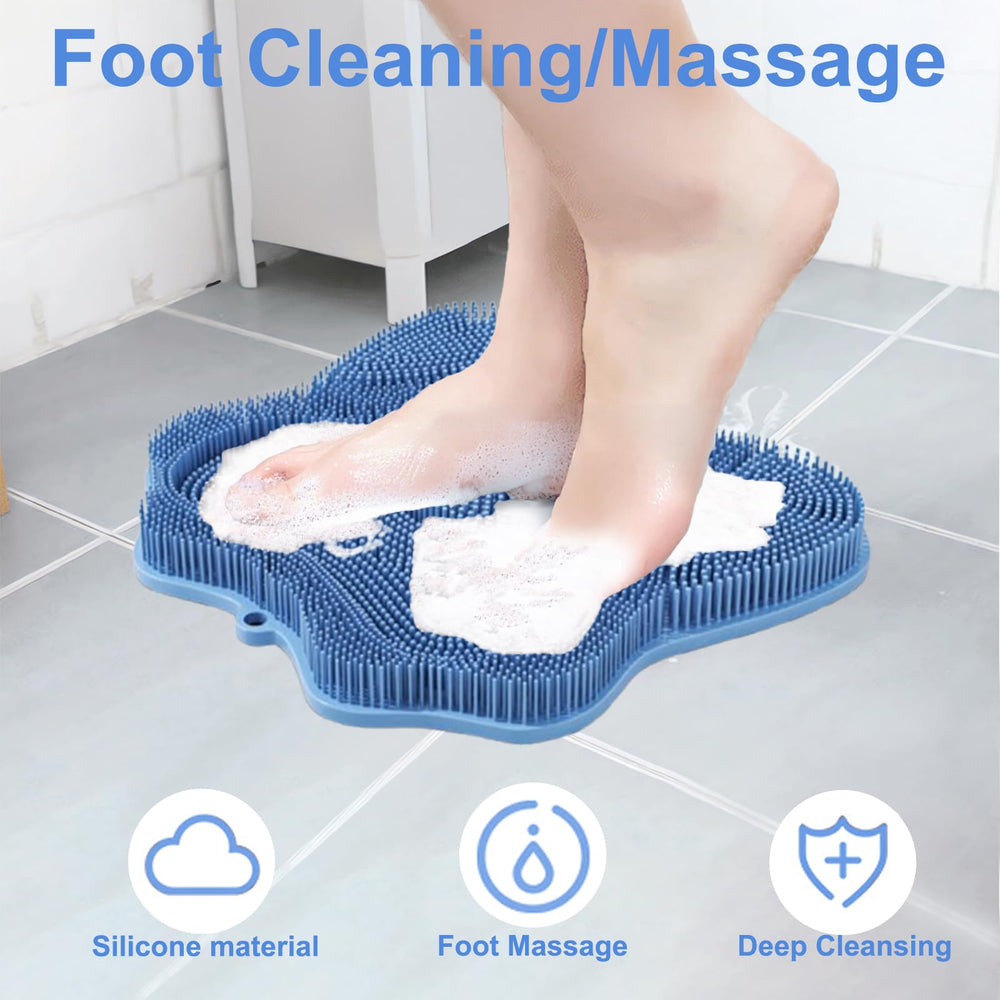 Easkite brosse-dos-douche-ventouses assure fixation murale stable pour le dos