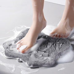 Brosse Easkite pour pieds, vue avant, exfolie et masse.