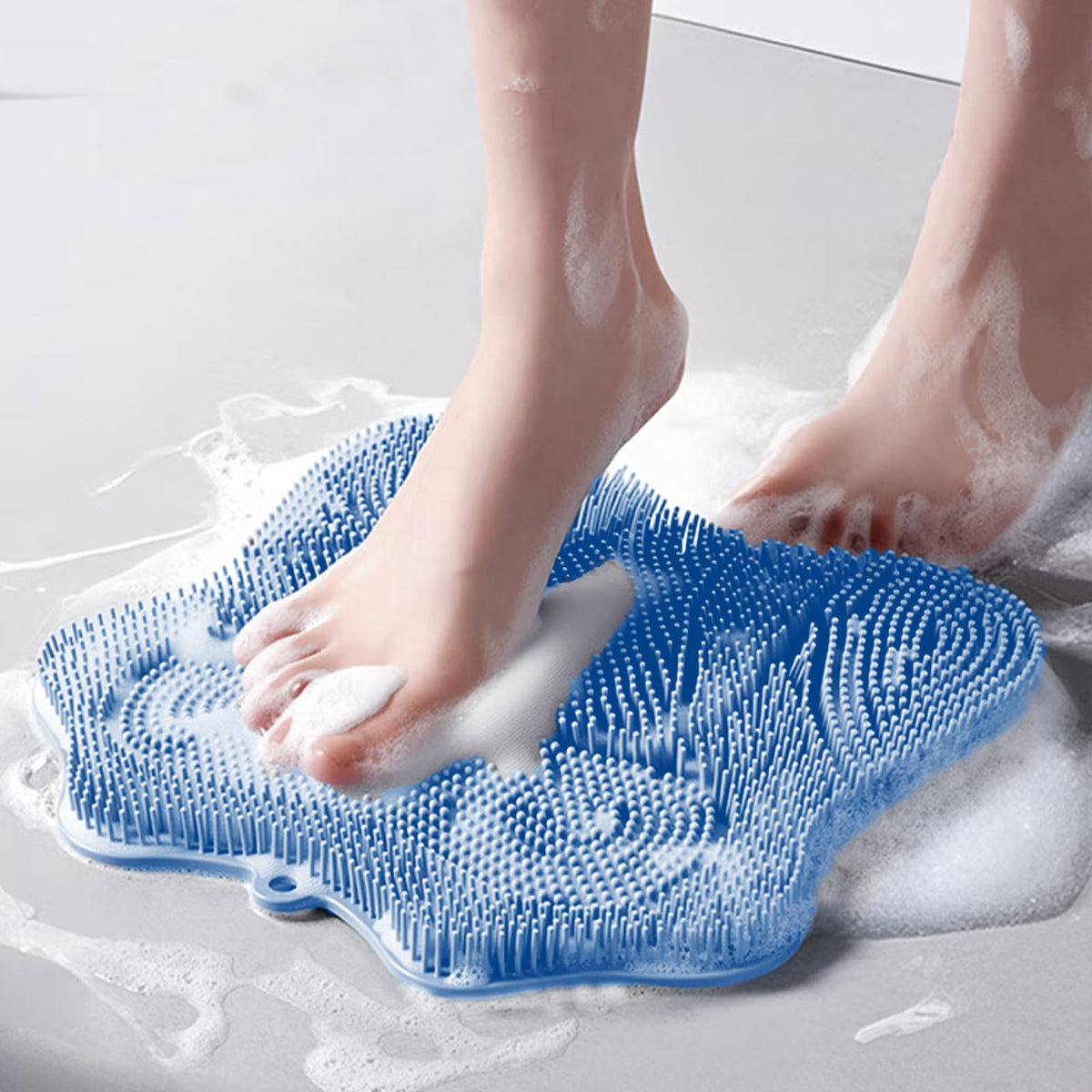 Easkite brosse-pieds-douche-silicone pour exfolier et revitaliser les pieds sous la douche