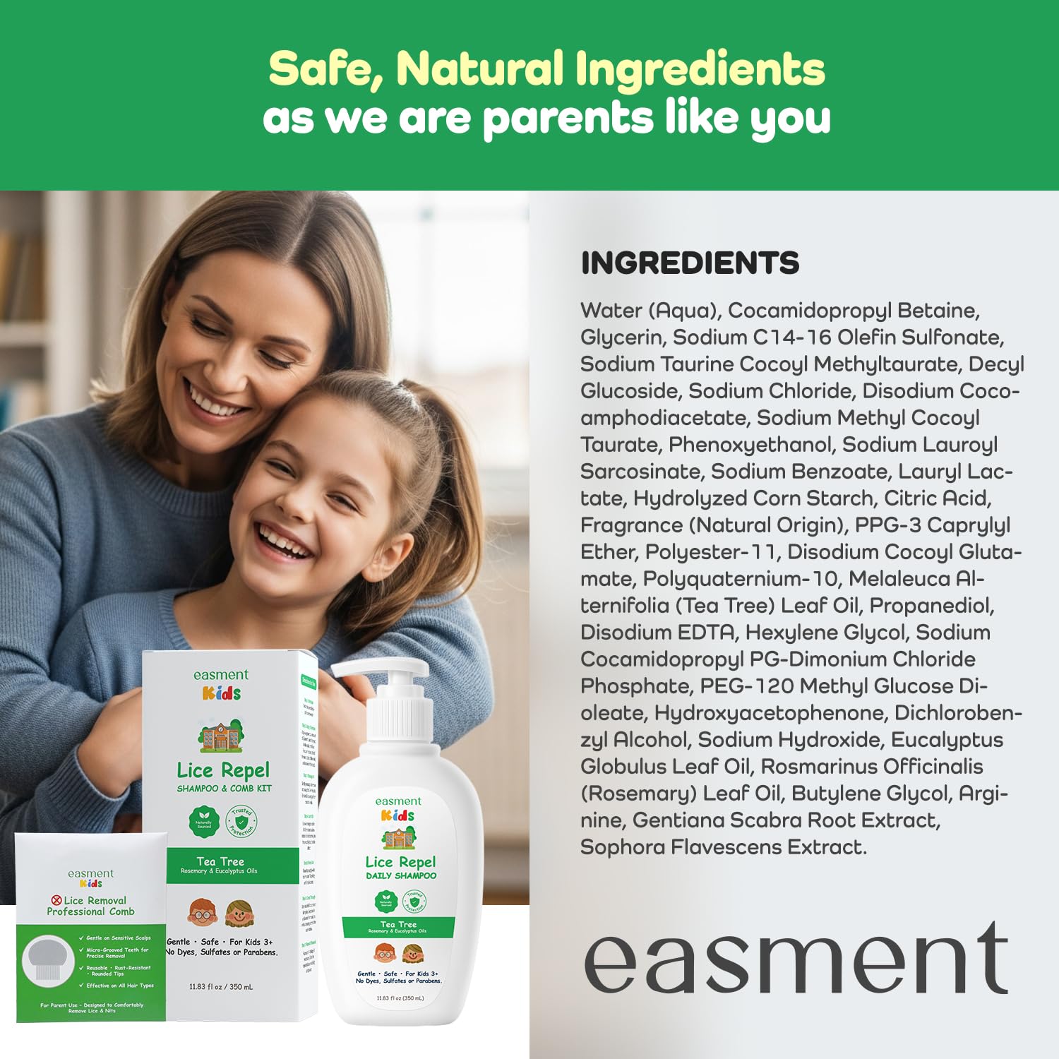 Easment all-in-one lice kit for busy families