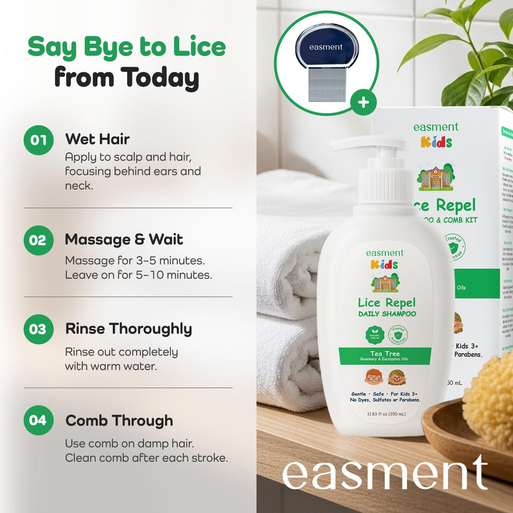 Easment sulfate-free formula for gentle kids' scalp care