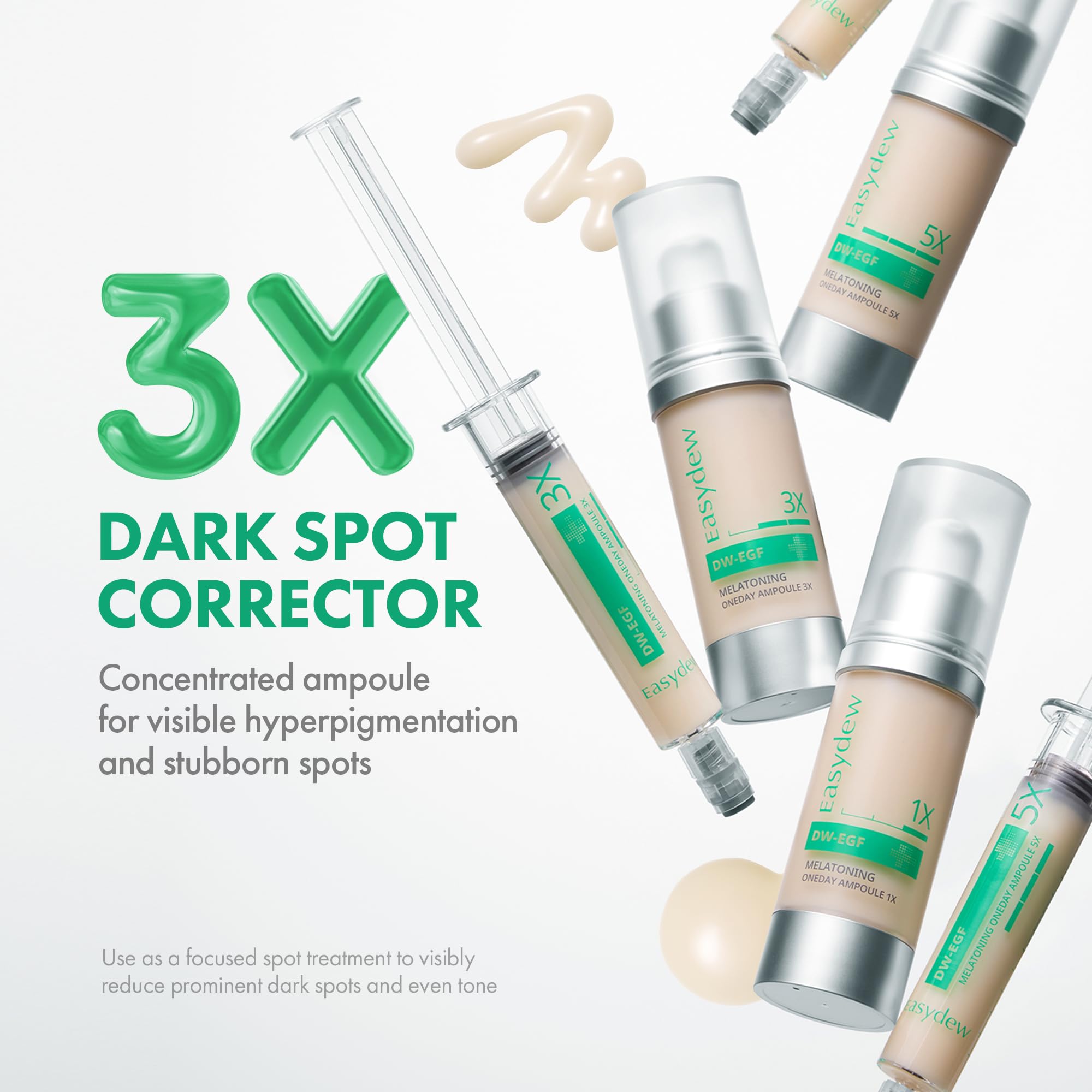 Easydew DW-EGF Melatoning Ampoule, application rapide pour une absorption efficace.
