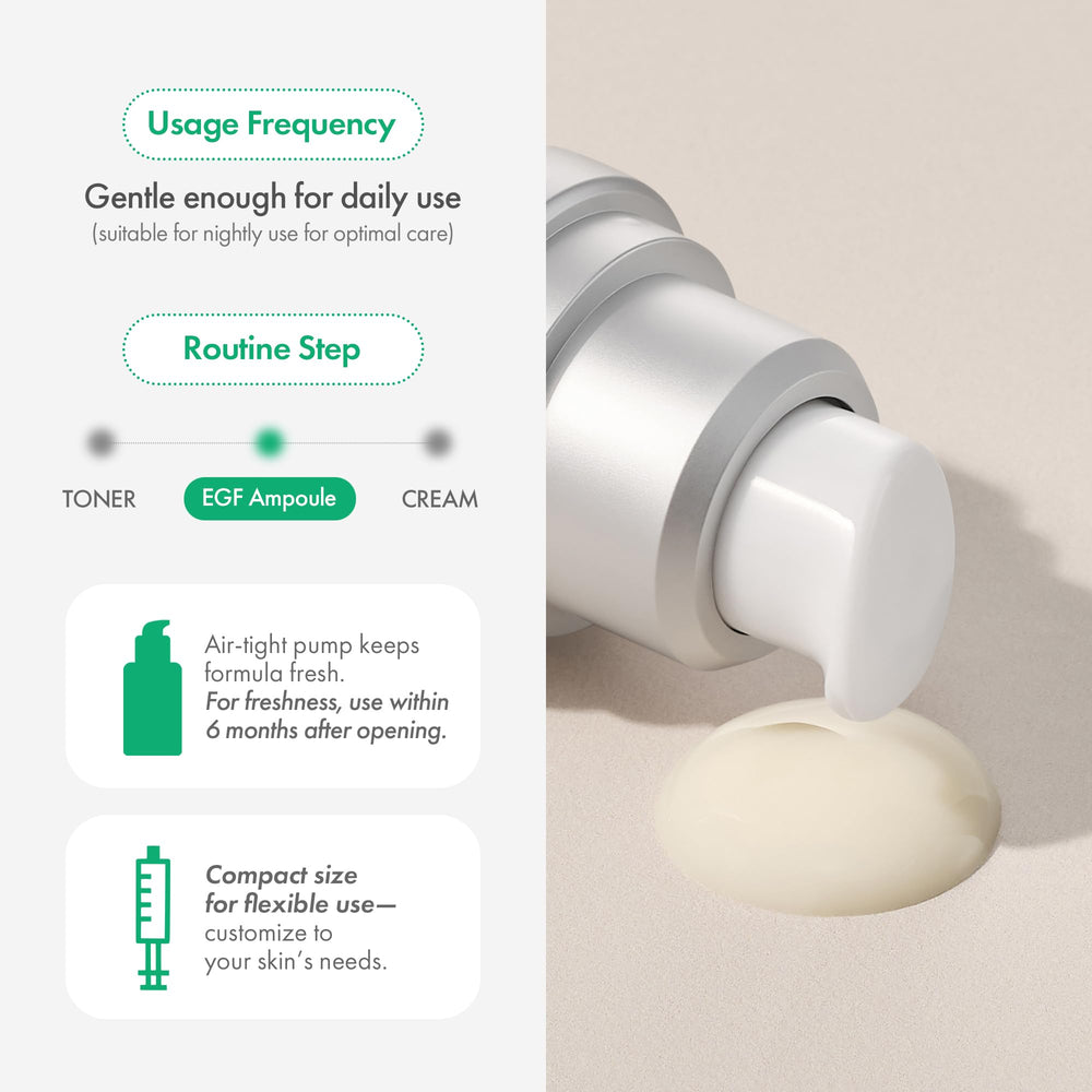 Easydew DW-EGF Melatoning Ampoule, hydratation profonde et douceur lors de l’application.