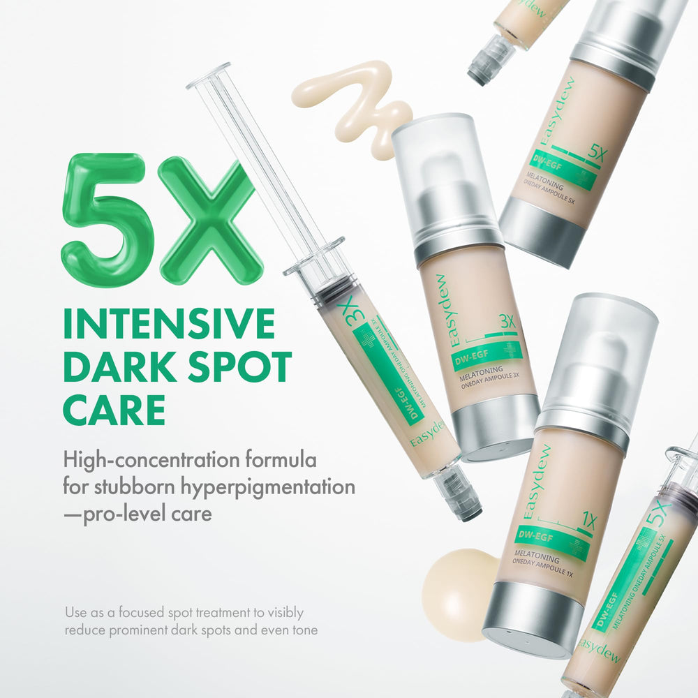 Easydew DW-EGF Mélatoning Ampoule avec pompe hermétique pour une application propre.