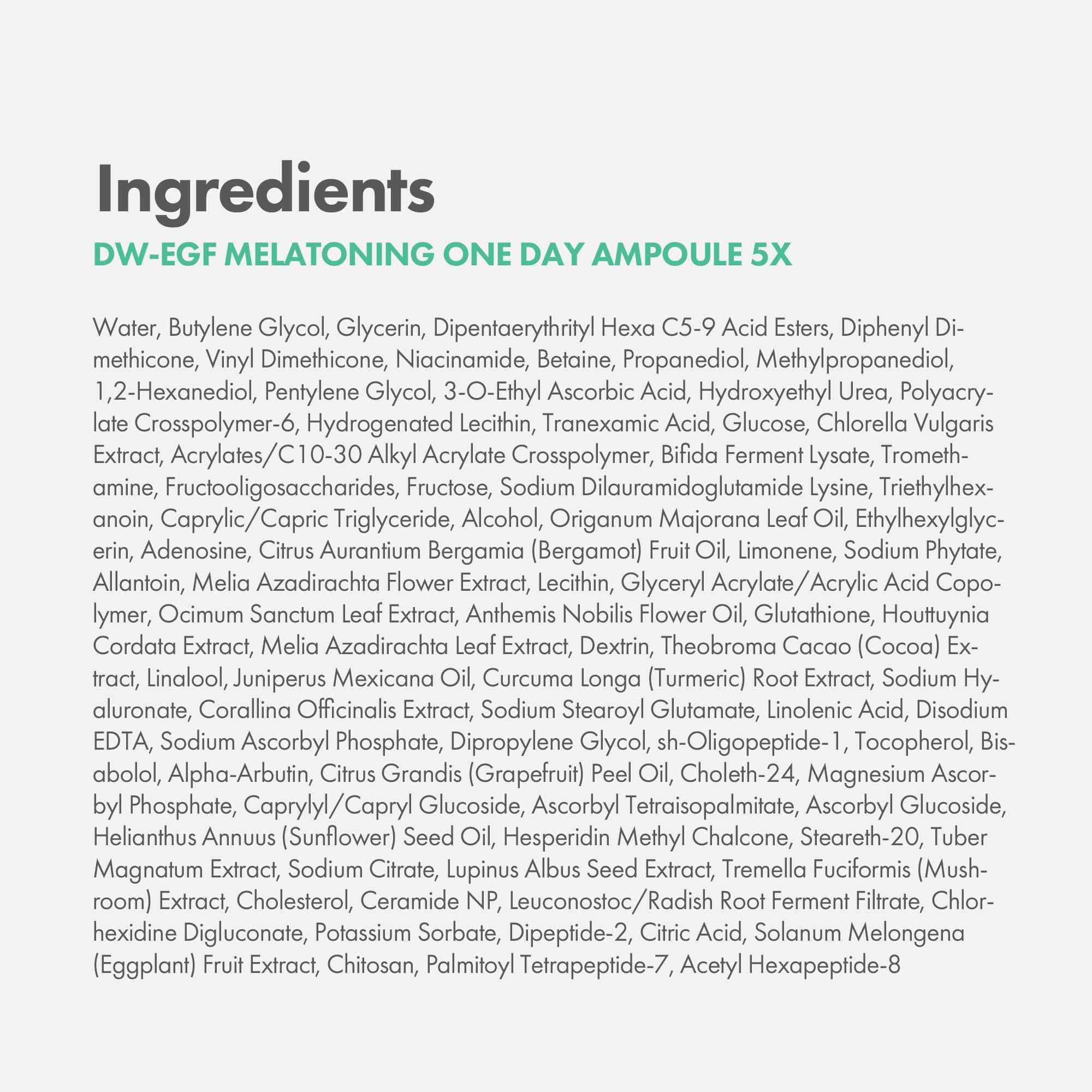 Easydew DW-EGF Mélatoning Ampoule populaire dans les routines skincare internationales.