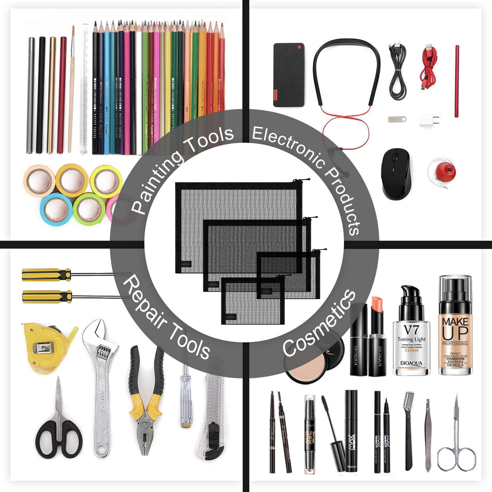 Pochette maille EASYFUN, rangement quotidien pratique et accessible.