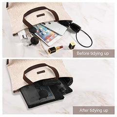 Pochettes maille EASYFUN légères, faciles à glisser dans le sac.