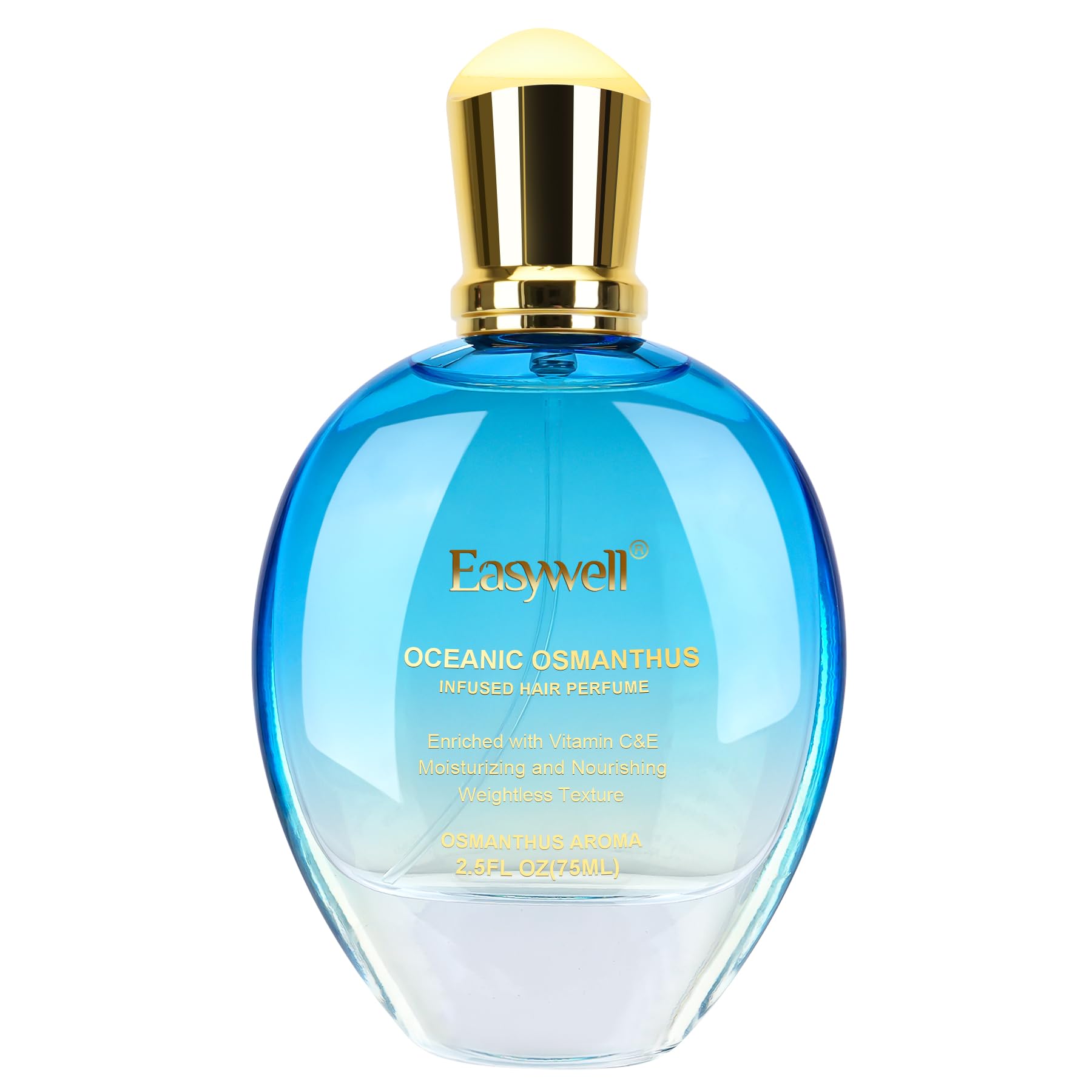 Easywell Parfum Cheveux: bouteille élégante prêt à rafraîchir les cheveux avec une fragrance légère.