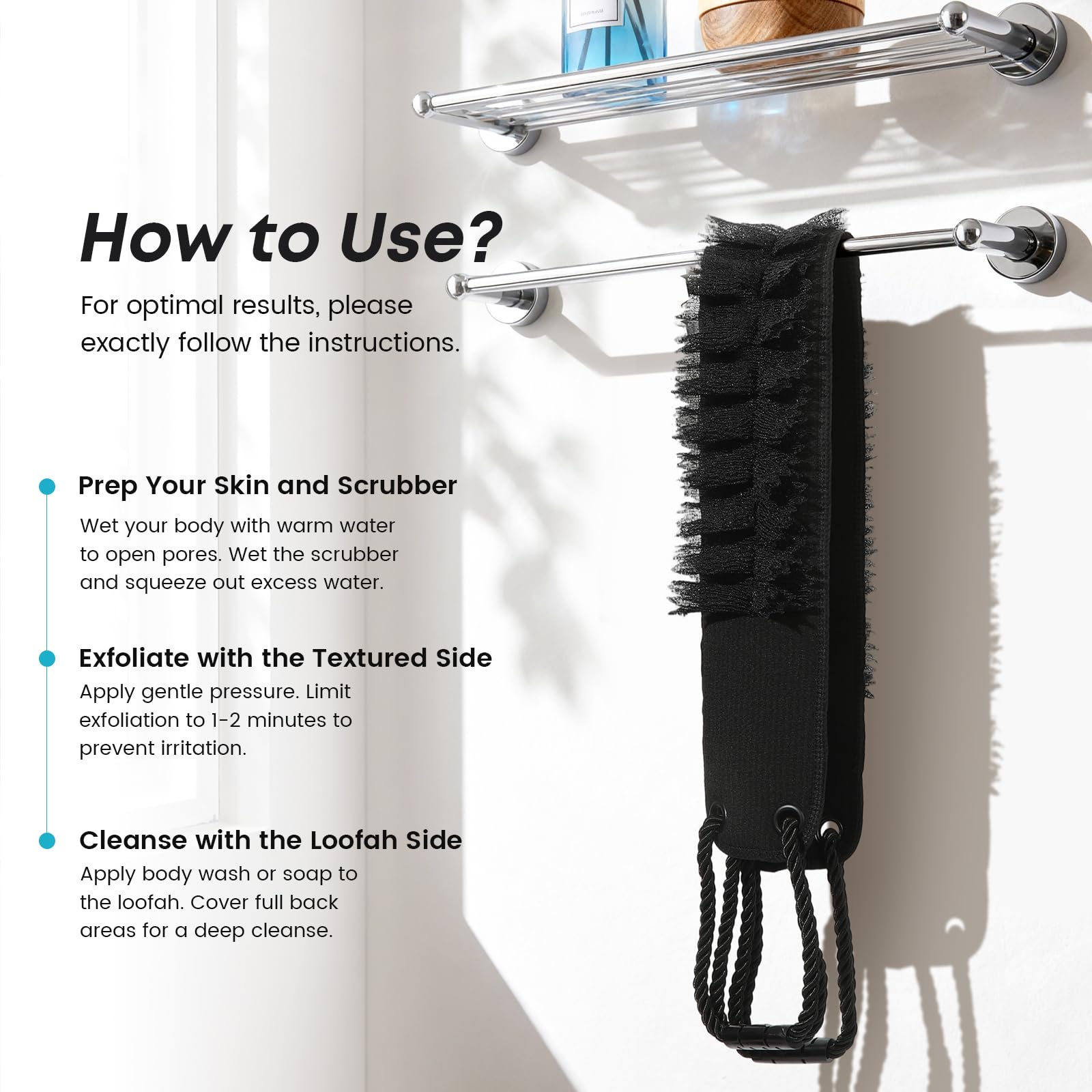 Utilisation quotidienne sous la douche avec savon pour une peau nette