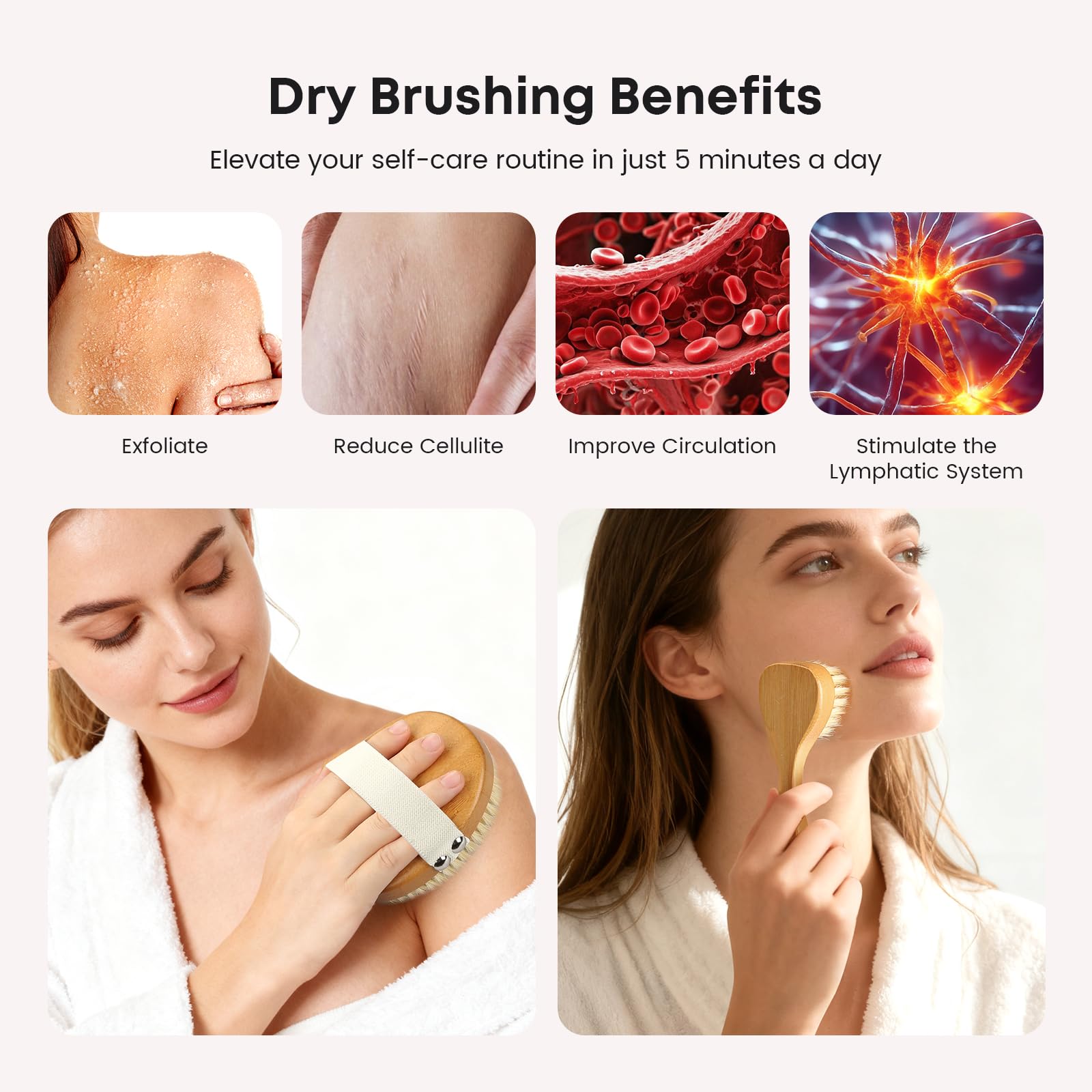 Detail poils sanglier brosse visage eaxun pour exfoliation ciblée.